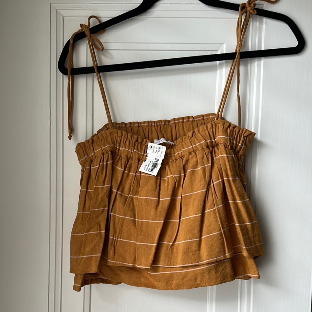 NWT Women's Planet Blue Sage the Label Striped Tank Top - XS